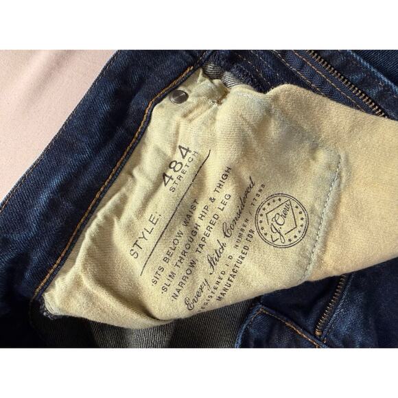 J.Crew Slim Fit Stretch Jeans Mens — 34/34 (Dark Wash) - Picture 9 of 16